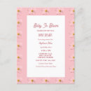 Search for baby pattern postcards Pink baby shower