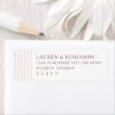 Search for pink stripe return address labels Minimalist