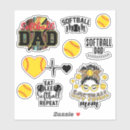 Search for softball dad stickers Mom