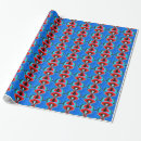 Search for alien wrapping paper Blue