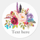 Search for romantic flowers stickers Rustic