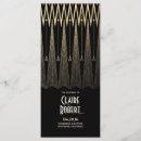 Search for art deco wedding programs Black and gold