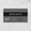 Search for theatre business cards Play