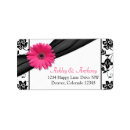 Search for gerbera daisy wedding return address labels Daisies