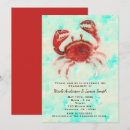 Search for red crab invitations Lobster