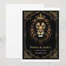 Search for lion wedding invitations Royal