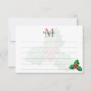 Search for holly leaves christmas cards Red and green