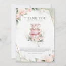 Search for tea party thank you cards Floral