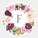Search for floral monogram stickers Fall