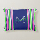 Search for navy blue and pink pillows Monogrammed