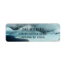 Search for blue mountain return address labels Watercolor