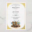 Search for beach anniversary party invitations 50th
