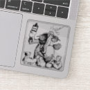 Recherche de dessin animal vintage autocollants Drôle