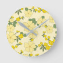 Recherche de fleur jaune horloges Décoration