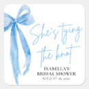 Recherche de noeud bleu autocollants Elle noue le noeud