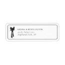 Search for black tie return address labels Elegant