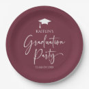 Search for burgundy paper plates Graduation party
