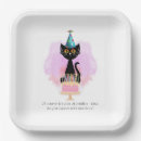 Search for funny birthday plates Cat