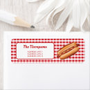 Search for hot dog return address labels Sausage