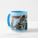 Search for green dragon mugs Illustration