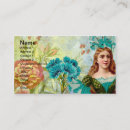 Recherche de femme vintage cartes visite Floral