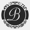 Search for floral damask monogram initial stickers Monogrammed