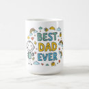 Search for fathers day cartoon mugs Best dad ever