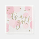Recherche de pink baby shower napkins Rose