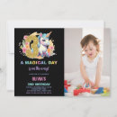 Search for unicorn 3rd birthday invitations Girl