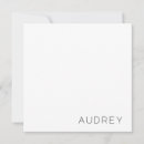 Search for monogram square note cards Minimalist