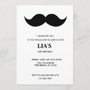 Recherche de moustache anniversaire invitations Mignon