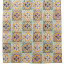 Search for blue and orange shower curtains Floral