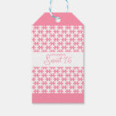 Search for love is sweet gift tags Pink