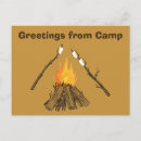 Recherche de feu de camp cartes postales Pour enfants