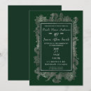 Search for green and silver wedding invitations Modern