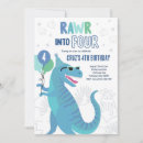 Search for rawr dino invitations Dinosaur three rex