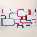 Search for red and black beach towels White