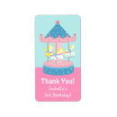 Search for carousel horses return address labels Birthday