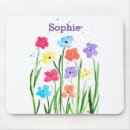 Recherche de fleurs colorées tapis souris Mère