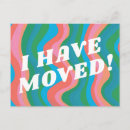 Search for pink moving announcement cards Trendy