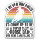 Recherche de propriétaire de cheval autocollants Équestre