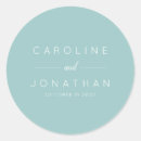 Search for pastel blue wedding stickers Elegant