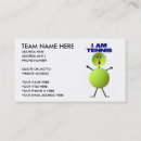 Recherche de tennis business cards Équipe