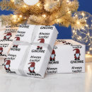 Search for gnomes wrapping paper Merry christmas