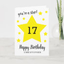 Search for boy 17 birthday cards 17 years old