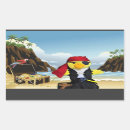 Search for pirate rectangle stickers Beach