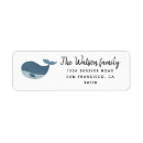 Search for whales return address labels Blue