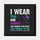 Search for suicide awareness magnets Purple