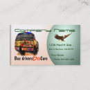 Search for school bus driver business cards Simple