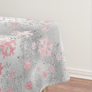 Search for silver snowflake tablecloths Glitter